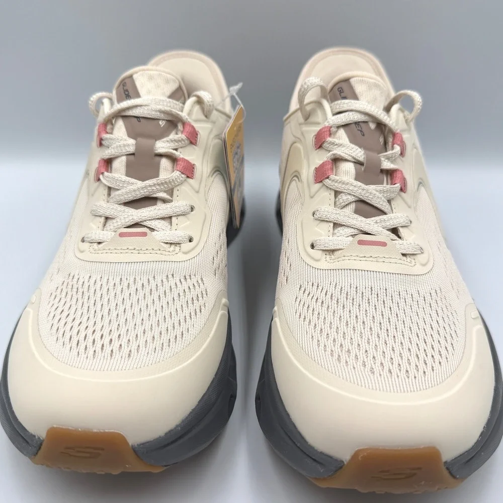 Skechers Glide-Step Altus Natural/Grey Slip-Ins Air-Cooled Memory Foam Women's 8 - Picture 11 of 16